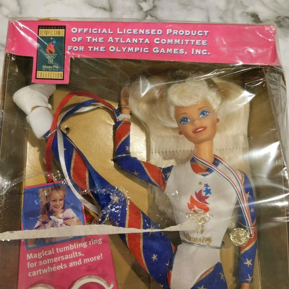 1996 Olympic Gymnast Barbie Atlanta 1996 – Box‎ Damage, Opened Seal